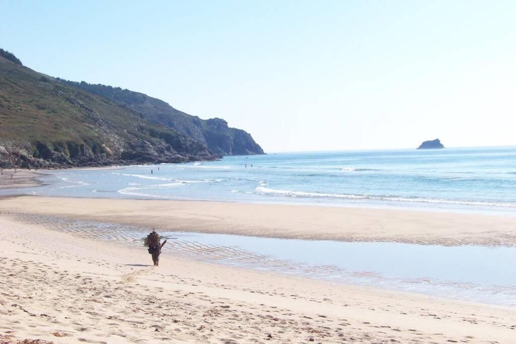 Junto Camino De Santiago,1ª Linea De Playa Apartment Finisterre Exterior foto
